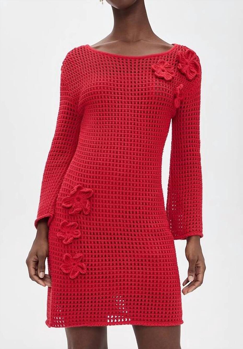 NEW CLEOBELLA honey sweater mini dress in goji berry